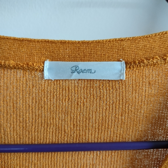 Roem Mustard Ruffle Cardigan - Picture 4 of 15